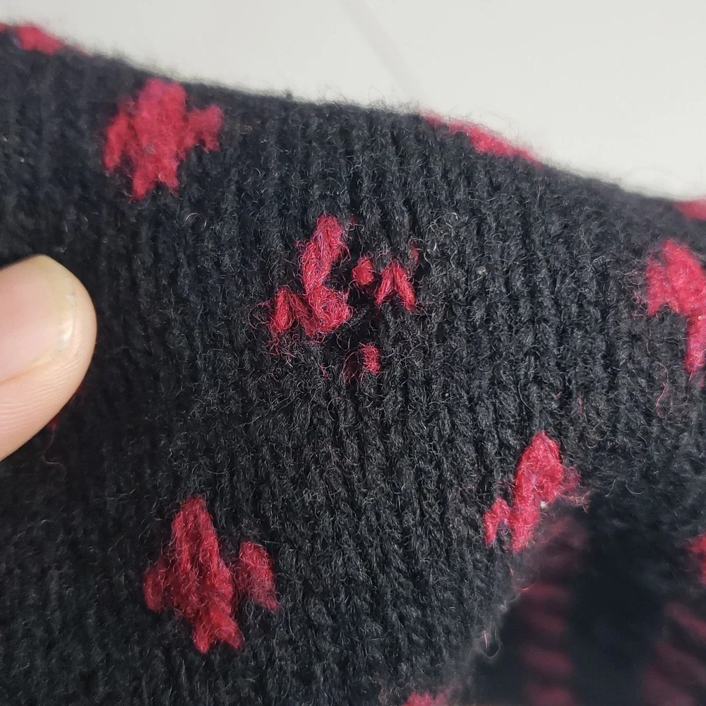 Vintage Lauren Ralph Lauren Unisex Knit Shetland Wool Scarf 90s Preppy Classic